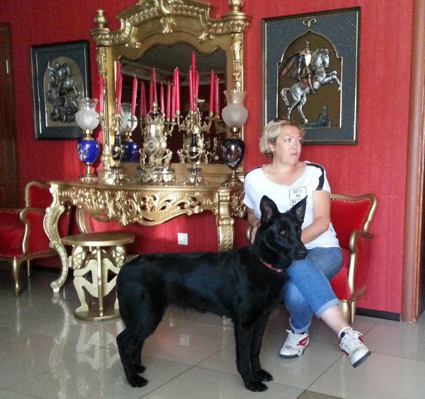 Ольга Ворожцова и её собака